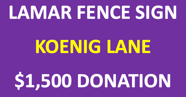 LAMAR FENCE BANNER - Koenig Lane