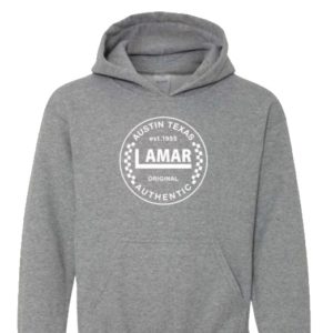 Lamar Circle Logo Gray Hoodie - Van's Inspired