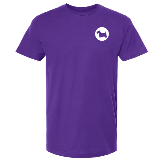 Circle Scottie Purple T-Shirt - Tyler's Inspired