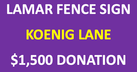 LAMAR FENCE BANNER - Koenig Lane
