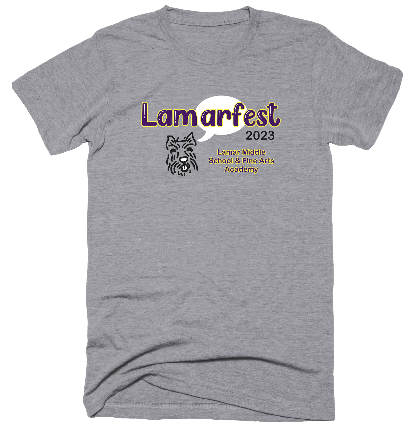 LamarFest 2023 Gray T-Shirt - Student Designed
